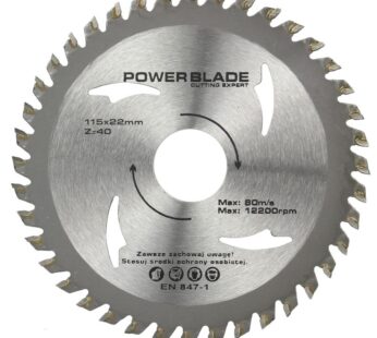 Tarcza widiowa 115mmx22x40T power blade